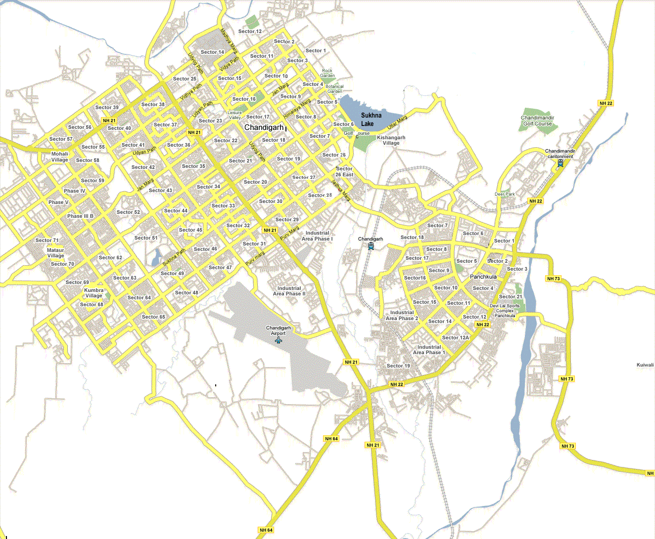 Service area map